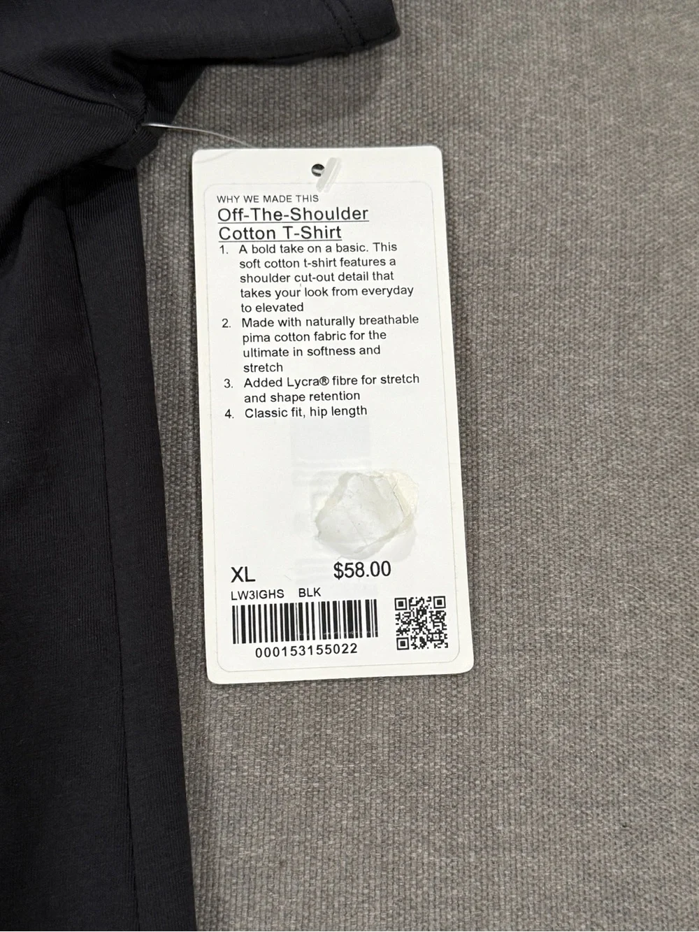 lululemon athletica Black Short Sleeve Scoop Neck Top